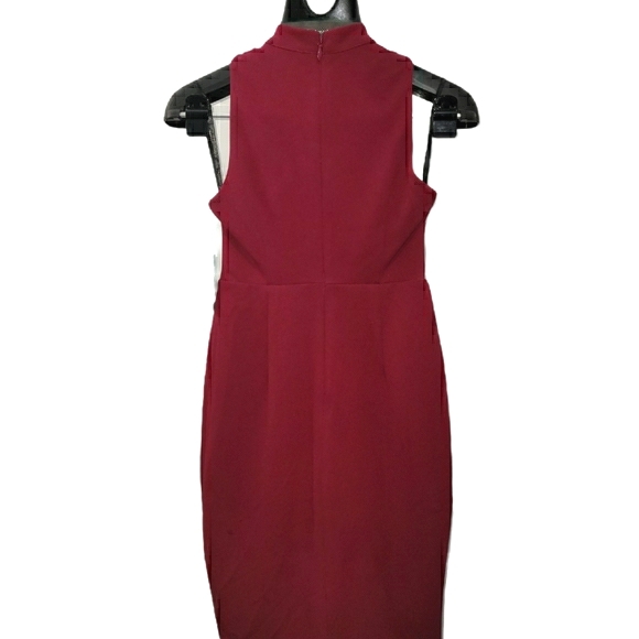 Guess Red Criss-Cross Cocktail Party Sheath Dress - Picture 2 of 7